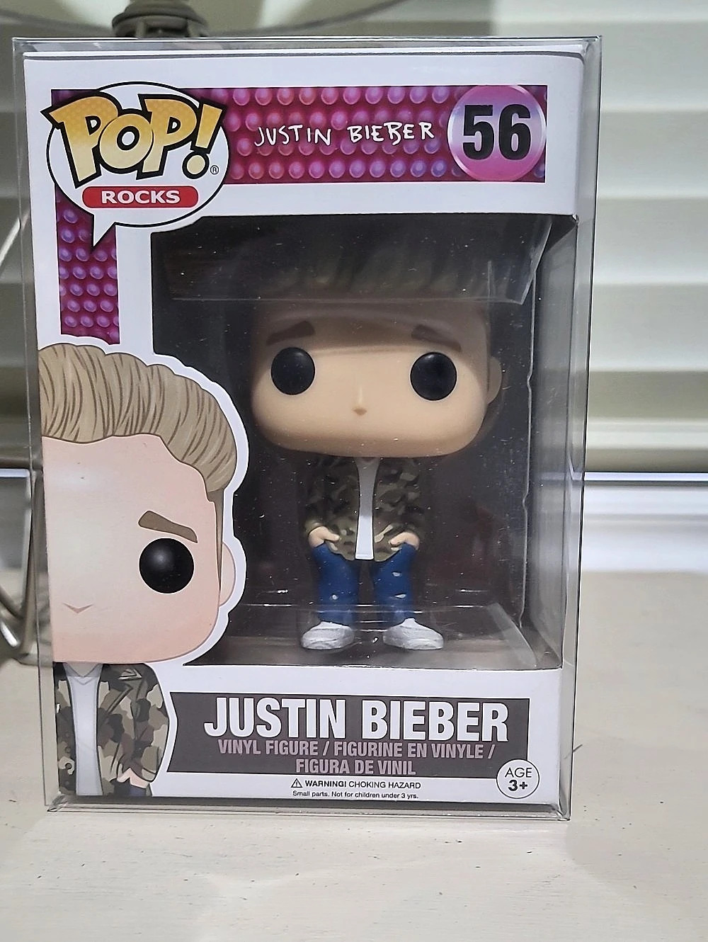 Funko Pop! Rocks Justin Bieber #56 Vinyl Figure #56 Like New
